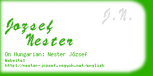 jozsef nester business card